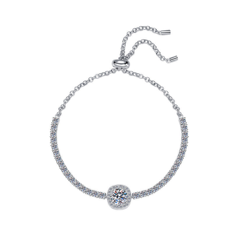 925 Sterling Silver Bracelet Starry Moissanite Bracelet