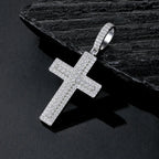 A Luxurious And Fashionable Minimalist Jewelry Pendant Necklace Set With Top-quality Moissanite, Made Of S925 Silver Electroplated With Platinum. - N&P Colletion