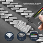 Moissanite Fashion S925 Silver Keel Bracelet