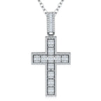A Luxurious And Fashionable Minimalist Jewelry Pendant With Top-quality Moissanite, Made Of S925 Silver Electroplated With Platinum. - N&P Colletion