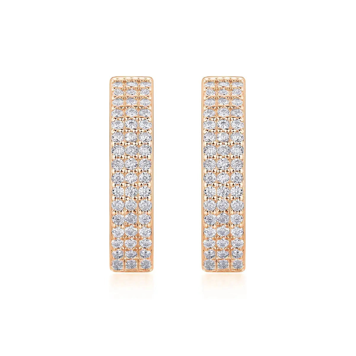 Slow Pace - Top-quality Moissanite Luxury Fashion Light Luxury Jewelry Silver Stud Earrings S925 Silver Plated Platinum NP Collection