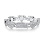 A Luxurious And Fashionable Minimalist Jewelry Bracelet Featuring Top-quality Moissanite, Made Of S925 Silver Electroplated With Platinum. - N&P Colletion