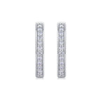 Morning Dew - Moissanite S925 Sterling Silver And Platinum-plated Stud Earrings