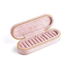 Exquisite Compact Mini Simple Style Portable Zipper Jewelry Box