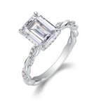 Chasing Light – Fashionable Moissanite S925 Sterling Silver Platinum-Plated Ring NP Collection