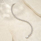 A 0.1-carat Luxurious And Fashionable Light Luxury Trend Jewelry Silver Bracelet With Top-quality Moissanite, Made Of S925 Silver-plated Platinum Material. - N&P Colletion