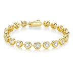 0.5 Carat Luxury And Light Luxury Fashion Jewelry Bracelet With Top Moissanite, S925 Silver Plated Gold Material. - N&P Colletion