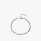 S925 Sterling Silver Japanese Style Shining Diamond Bracelet