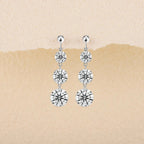 Top-quality Moissanite Luxury And Fashionable Light Luxury Jewelry Silver Stud Earrings S925 Silver Plated Platinum NP Collection