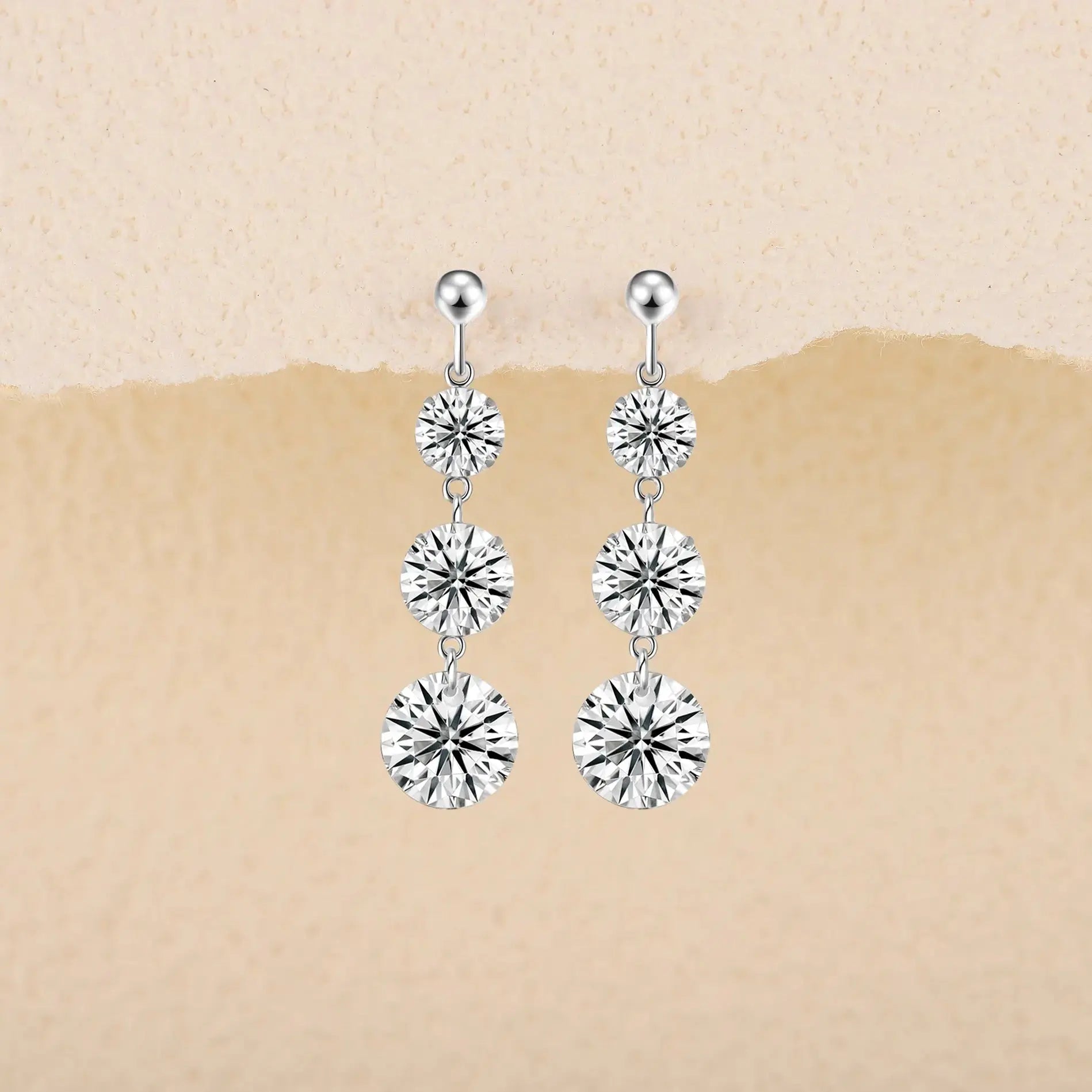 Top-quality Moissanite Luxury And Fashionable Light Luxury Jewelry Silver Stud Earrings S925 Silver Plated Platinum NP Collection