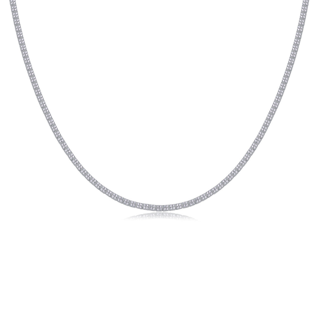 Winter Lake Mosan Diamond S925 Silver Necklace