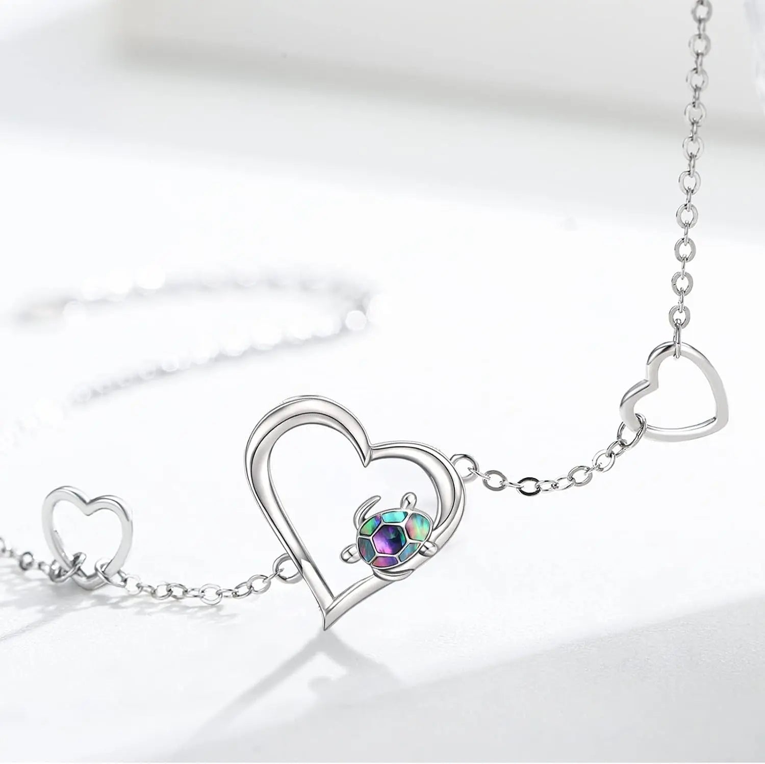 Sea Turtle Bracelet Sterling Silver 