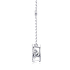 Mobius - 1-carat Moissanite S925 Sterling Silver And Platinum-plated Pendant