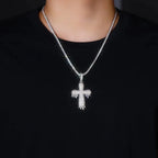 Moissanite, This Luxurious And Fashionable Light Luxury Trend Jewelry Necklace Pendant Is Made Of S925 Silver Electroplated With Platinum NP Collection