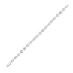 A Luxurious And Fashionable Minimalist Jewelry Bracelet Featuring Top-quality Moissanite, Made Of S925 Silver Electroplated With Platinum. - N&P Colletion