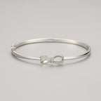 S925 Sterling Silver Bow Bracelet All-match Jewelry