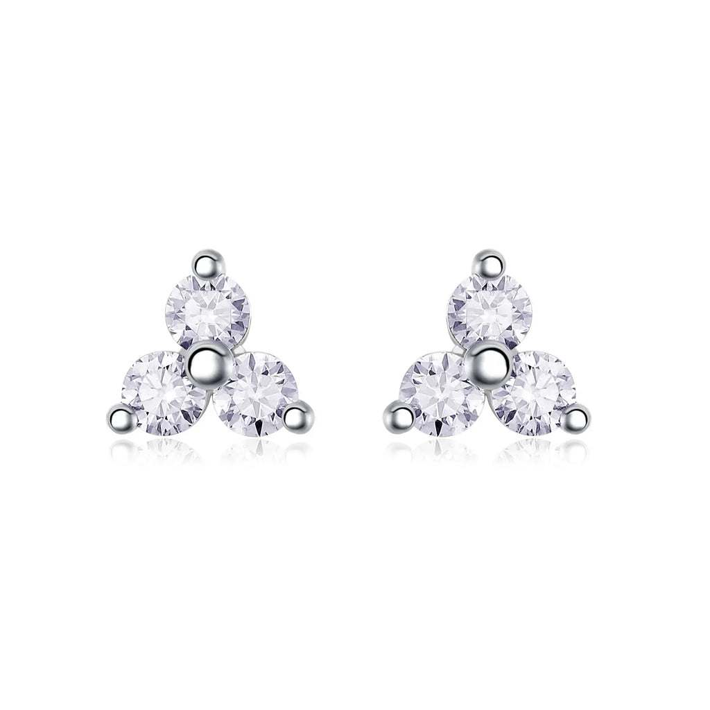Moissanite Luxury & Fashionable Light Luxury Silver Stud Earrings – S925 Platinum Plated - N&P Colletion
