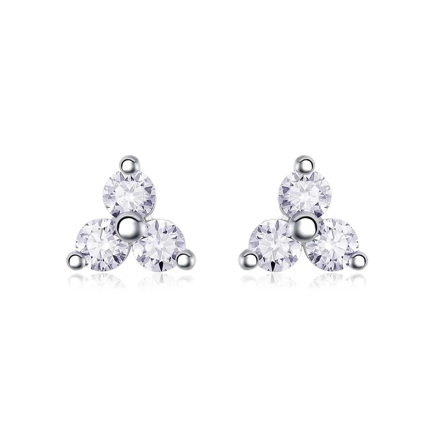 Moissanite Luxury & Fashionable Light Luxury Silver Stud Earrings – S925 Platinum Plated - N&P Colletion