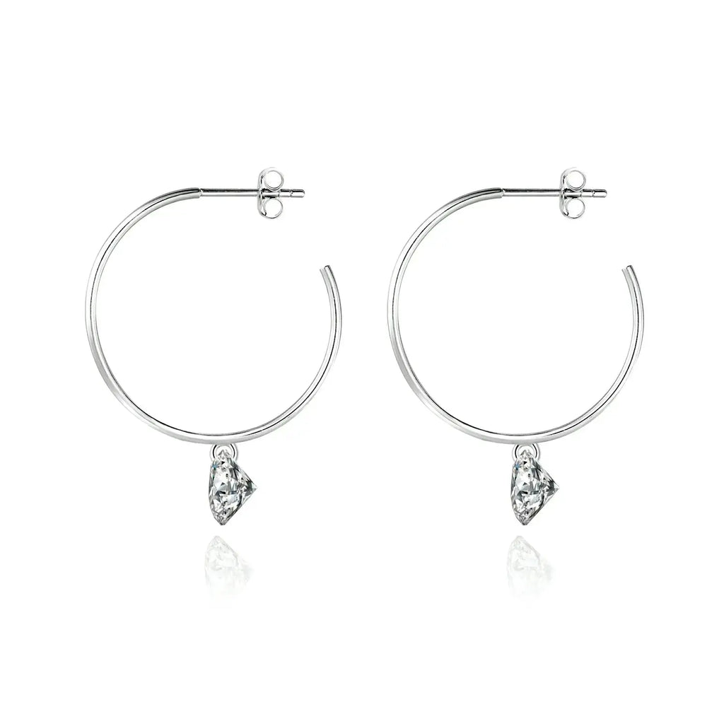 Moissanite Luxury and Fashionable Light Luxury Silver Stud Earrings – S925 Platinum Plated - N&P Colletion
