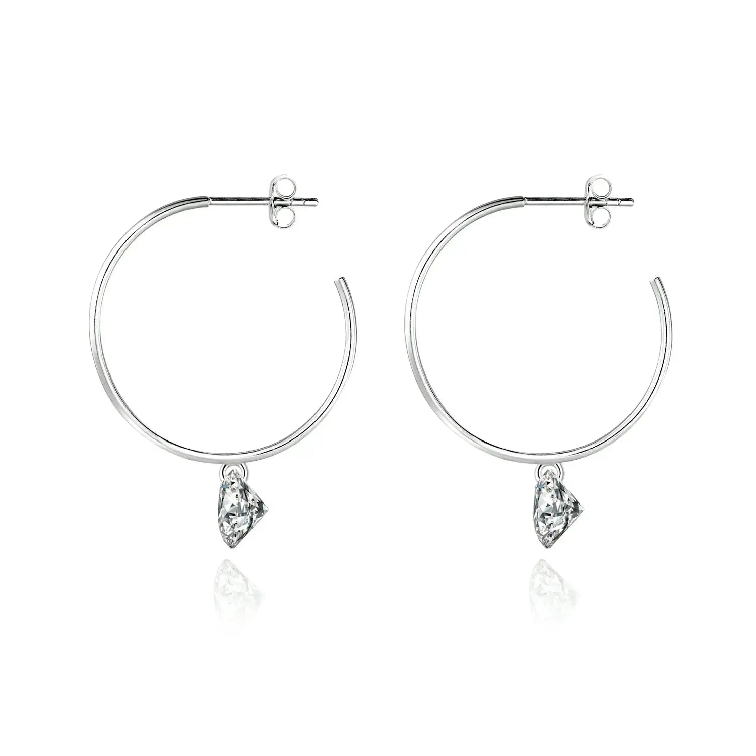 Moissanite Luxury and Fashionable Light Luxury Silver Stud Earrings – S925 Platinum Plated - N&P Colletion