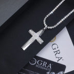Moissanite, This Luxurious And Fashionable Light Luxury Trend Jewelry Necklace Pendant Is Made Of S925 Silver Electroplated With Platinum NP Collection