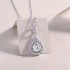 Heart Charm - 1-carat Moissan Diamond S925 Sterling Silver And Platinum-plated Pendant