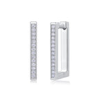 Kokang - Moissanite S925 Sterling Silver And Platinum-plated Stud Earrings