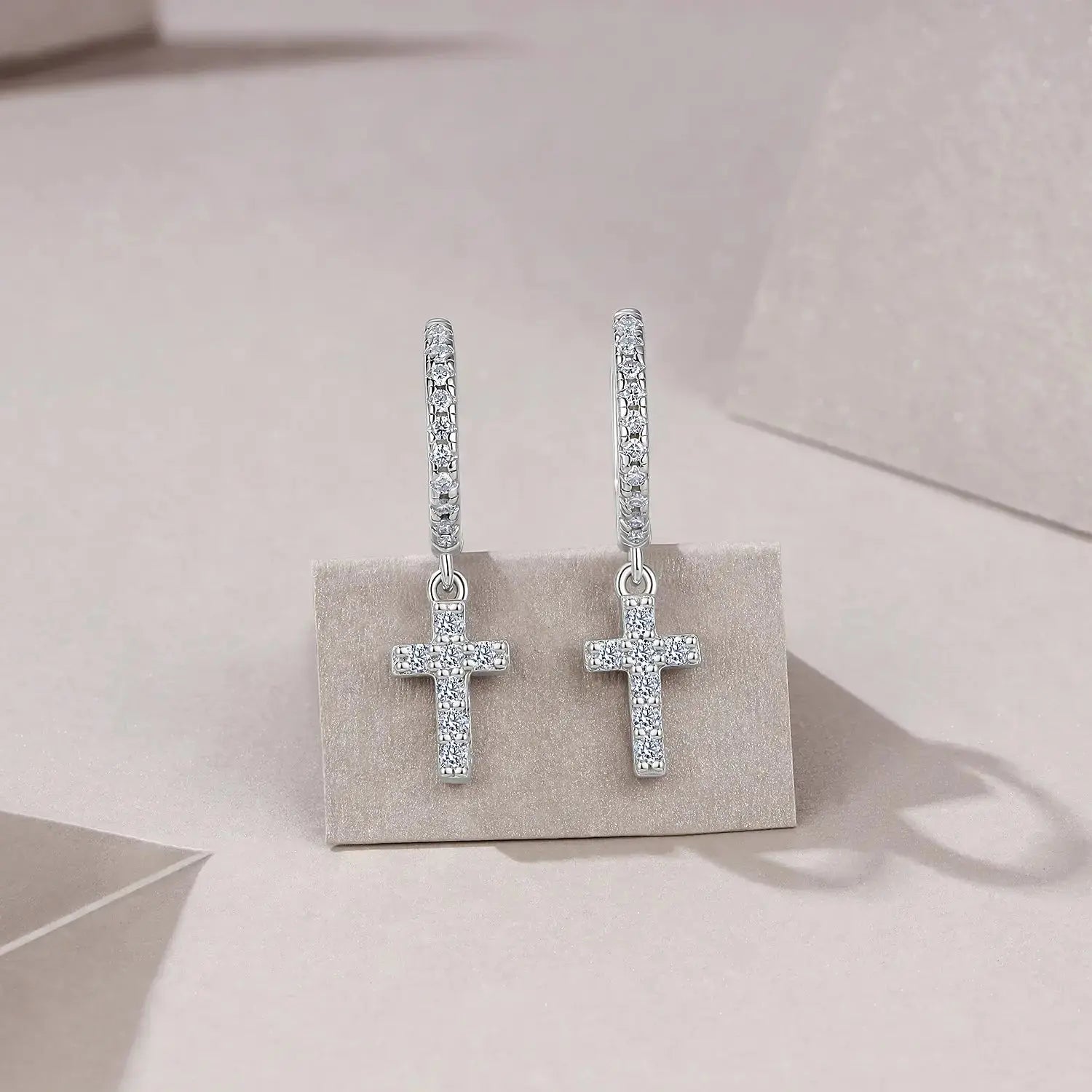 Moissanite Luxury And Fashionable Light Luxury Jewelry Silver Stud Earrings S925 Silver Plated Platinum NP Collection