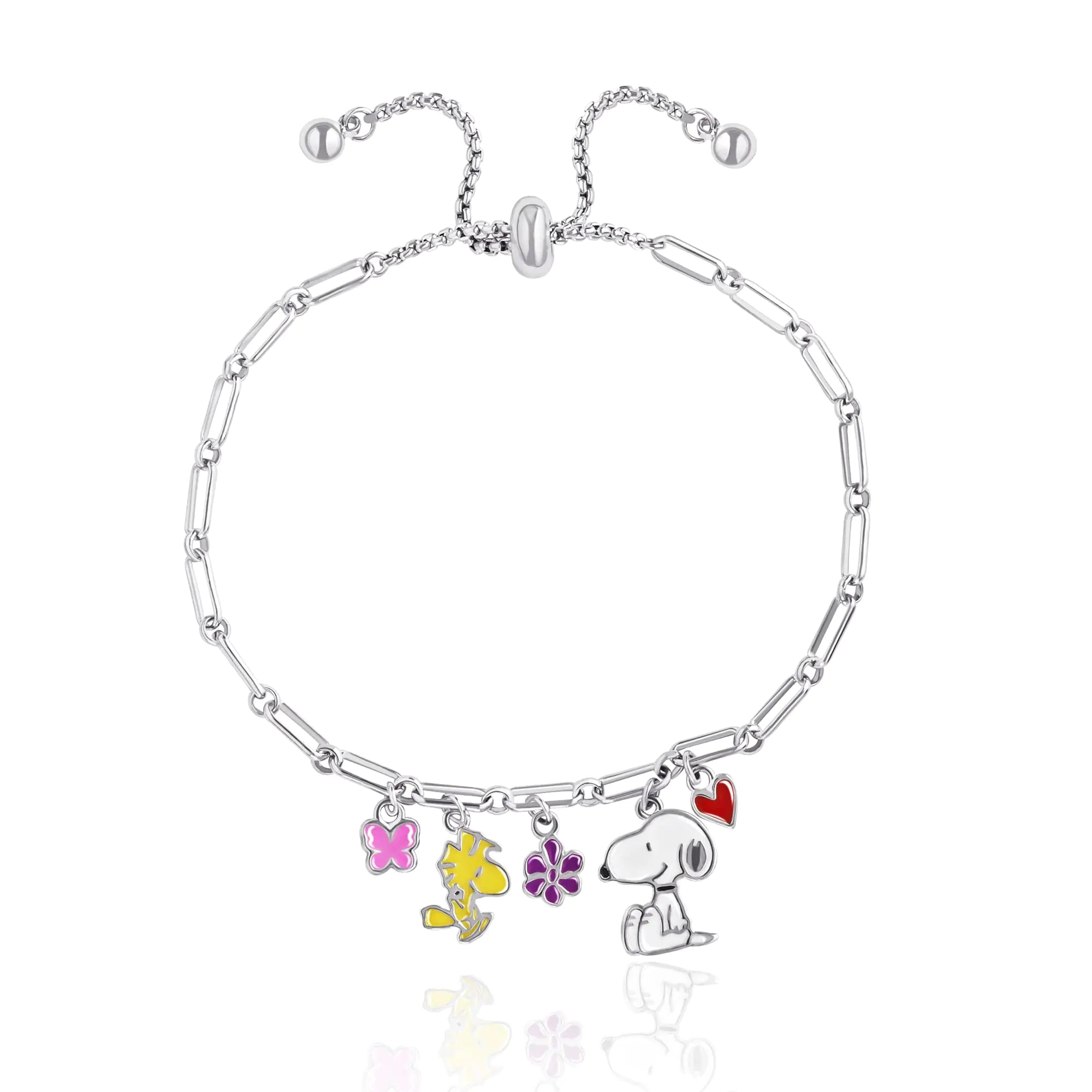Adjustable Lariat Charm Bracelet
