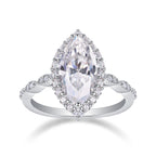 Starlight Craze - Moissanite S925 Sterling Silver And Platinum Diamond Ring