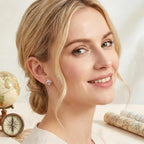 Airplane Earrings 925 Sterling Silver Dangle Drop Stud Earrings