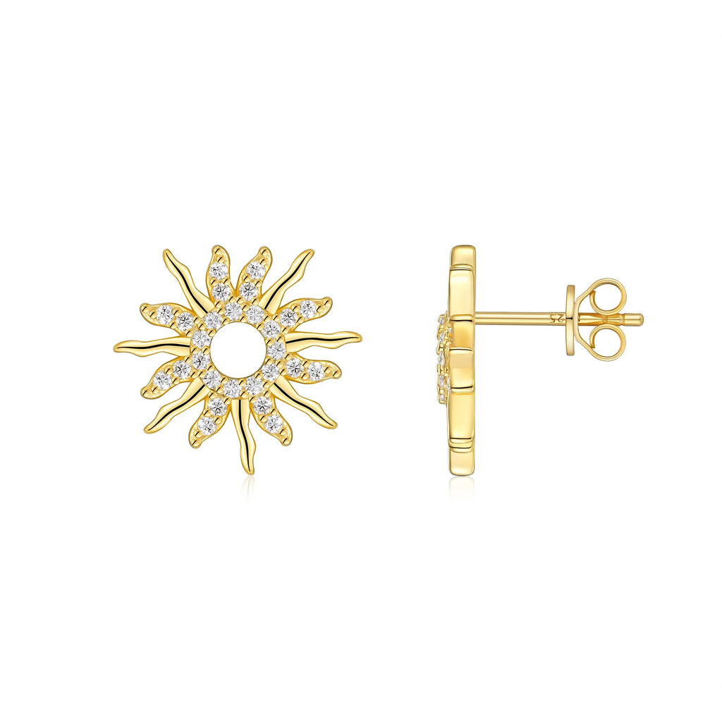 Moissanite Luxury and Fashionable Light Luxury Silver Stud Earrings – S925 Gold Electroplated - N&P Colletion