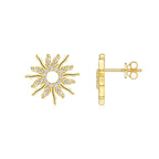 Moissanite Luxury and Fashionable Light Luxury Silver Stud Earrings – S925 Gold Electroplated - N&P Colletion