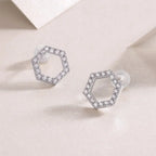 Empowering The Future – Fashionable, Trendy and Affordable Moissanite Stud Earrings in S925 Sterling Silver, Platinum Plated NP Collection