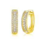 Brilliant Night - Premium Moissanite Luxury Fashion Light Luxury Jewelry Silver Stud Earrings S925 Silver Plated Platinum NP Collection