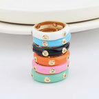Stackable Enamel Band NP Colletion