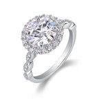 Starlight Shining - 3-carat Moissanite S925 Sterling Silver And Platinum-plated Diamond