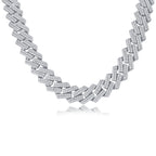 Men's Mosan Diamond S925 Silver Necklace