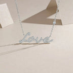 Moissanite, This Luxurious And Fashionable Light Luxury Trend Jewelry Necklace Pendant Is Made Of S925 Silver Electroplated With Platinum NP Collection