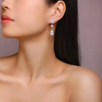 Top-quality Moissanite Luxury And Fashionable Light Luxury Jewelry Silver Stud Earrings S925 Silver Plated Platinum NP Collection