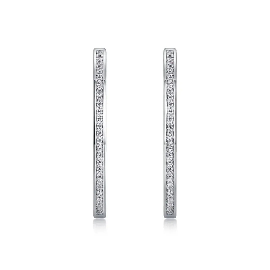 1Born Female – Master Luxury Fashion Diamond Stud Earrings Inlaid with Moissanite, Silver Jewelry NP Collection