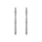 1Born Female – Master Luxury Fashion Diamond Stud Earrings Inlaid with Moissanite, Silver Jewelry NP Collection