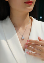 Small Square Bag - 1-carat Moissan Diamond S925 Sterling Silver And Platinum-plated Pendant