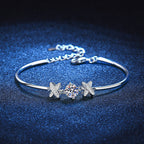 925 Silver Bracelet Classic Style Bow Bracelet