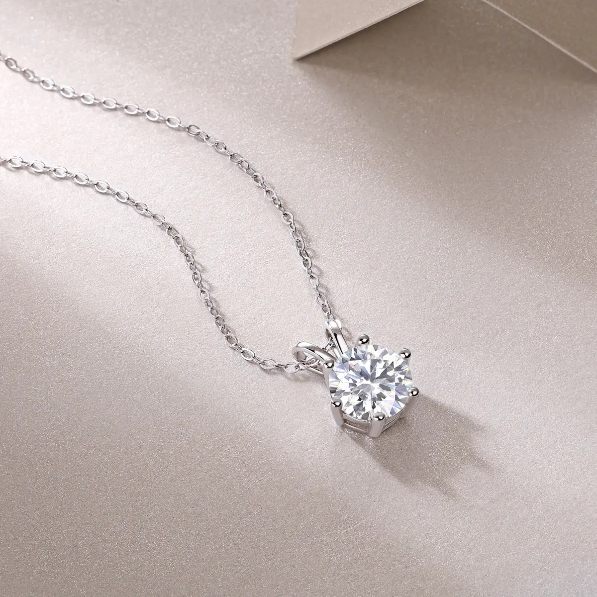 Romantic Mark -  Diamond Jewelry Pendant with 2-Carat Moissanite S925 Sterling Silver 