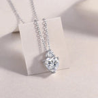 Ripple Phantom - A Fashionable And Light Luxury Jewelry Pendant Necklace Set With Top-quality Moissanite, S925 Silver Plated Platinum NP Collection