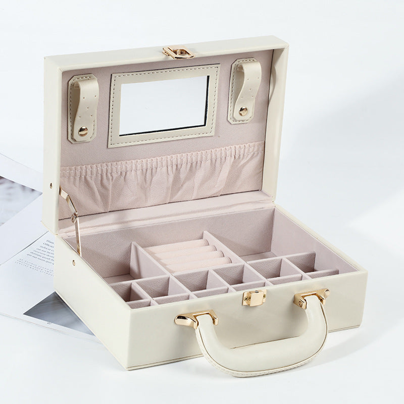 Large Capacity Jewelry Box Earrings Ring Necklace