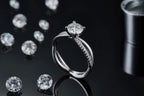 1-carat Luxury And Fashionable Light Luxury Jewelry Silver Ring Set With Top-quality Moissanite, S925 Silver Plated Platinum NP Collection