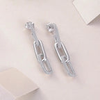 Moissanite Luxury and Fashionable Light Luxury Silver Stud Earrings – S925 Platinum Plated NP Collection