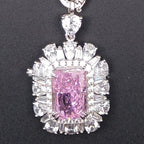 Zhou Hengfu Jewelry S925 Silver Cubic Zirconia Necklace